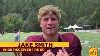 ASU WR Jake Smith after Camp T scrimmage [upl. by Enyawud]