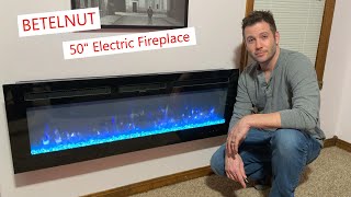 BETELNUT electric fireplace easy to install amp amazing fireplace electricfireplace homedecor [upl. by Barbette]