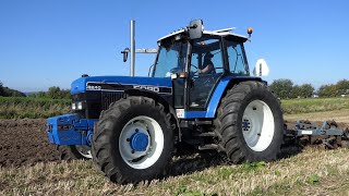 Ford 8240 in the field Ploughing w4Furrow Överum Plough  PURE SOUND  Danish Agriculture [upl. by Sherman]