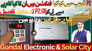 INVT VFD P2 parameter settings in detail with user manual Urdu and Hindi [upl. by Alesram]