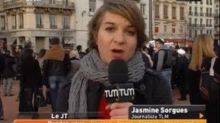 Marche silencieuse vers la synagogue Lyon [upl. by Adnaw]