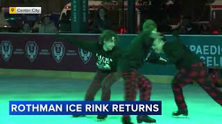 Rothman Rink in Dilworth Park opens for the 2024 holiday season in Philadelphia [upl. by Chee648]