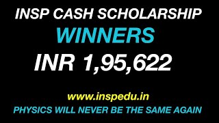 INSP Students who got cash scholarship [upl. by Corvin408]