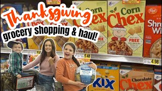 🦃 Thanksgiving Grocery Shopping amp Haul  Save  by shopping the SALES [upl. by Llennyl]