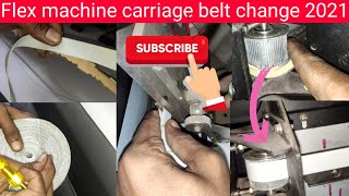 How to change carriage belt konica 512i head machine  How to repair carriage belt for flex machine [upl. by Mitinger]