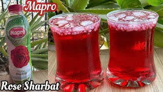 Mapro Rose Sharbat Recipe  Mapro Rose Sharbat Syrup  How to make Rose Sharbat [upl. by Nessaj]