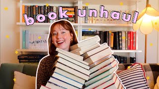 HUGE BOOK UNHAUL 60 books new year new me lol [upl. by Nyram]