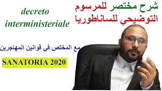 شرح مختصر للمرسوم التوضيحي للساناطوريا  SANATORIA 2020 [upl. by Genie]