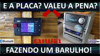 Aiwa NSXT99 Agora Via Bluetooth Fazendo um barulho [upl. by Htederem]