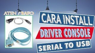 Cara Install driver BafoAten serial prolific usb to console [upl. by Asereht16]