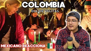 DIA DE VELITAS EN COLOMBIA 🇨🇴 MEXICANO REACCIONA🇲🇽 que linda tradición [upl. by Buckingham]