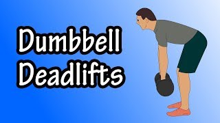 Beginner Dumbbell Deadlifts  How To Do Dumbbell Deadlifts  Deadlift With Dumbbells [upl. by Akimahs]