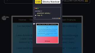 CSS Position Property  Sticky in CSS  CSS Tutorial CSS Position  CSS Project  HTML CSS Project [upl. by Omik]