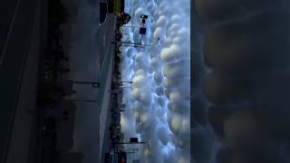 Mammatus Clouds 💭Hide Immediately😱shorts [upl. by Abas]