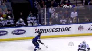 MarcEdouard Vlasic owngoal in Game 2 Puck Daddy [upl. by Ttelrahc]