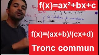 Maths tronc commun fonctions numériques partie 7 étude dune fonction [upl. by Adamec186]