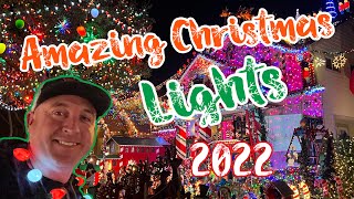 Amazing Christmas Lights 2022  Christmas Lights Vlog 2022 [upl. by Adniralc912]