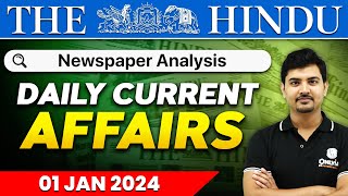 Daily News Analysis  1 January 2024  Current Affairs Today  OnlyIAS [upl. by Mila]