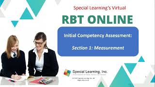 Virtual RBT Competency Assessment Section 1 Measurement [upl. by Aalst]