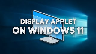 Classic Display Settings Control Panel Page  Task Links In Windows 11 [upl. by Santiago882]