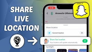 How to Share Your Live Location on Snapchat [upl. by Blalock945]