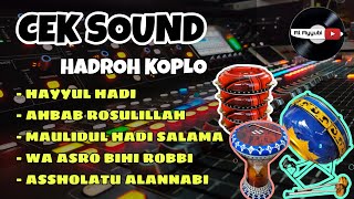 CEK SOUND HADROH KOPLO GANDRUNGAN  FULL BASS 2024 [upl. by Inilahs]