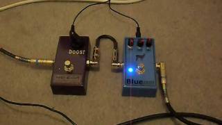 Blue Alpaca Overdrive amp AMZ Mini Boost Pedal Demo [upl. by Alyaj831]