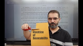 Doctrine of Severability  Article 13  LLBx [upl. by Saile]