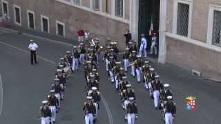 10 giugno 2014 Brigata Marina San Marco cambio della Guardia dOnore al Quirinale [upl. by Grange]