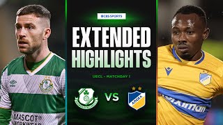 Shamrock Rovers vs APOEL Extended Highlights  UECL League Phase MD 1  CBS Sports Golazo [upl. by Eneleh506]