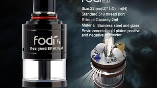 Fodi F2 By HCIGAR Hands on and wicking [upl. by Rhys85]