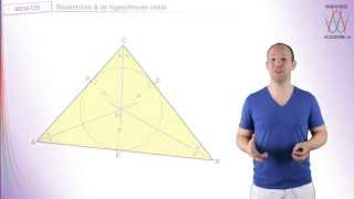 Stellingen amp bewijzen  Bissectrices amp ingeschreven cirkel  WiskundeAcademie [upl. by Lena]