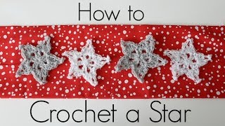 How to Crochet a Star and Stiffen it Tutorial  Easy Advanced Beginner [upl. by Nadia]