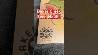 Baker Creek Seeds Haul backyardvegetablegarden garden growyourownfood rareseeds [upl. by Suraved824]