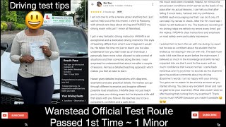 Wanstead Driving Test Route  Driving Test Tips amp Voiceover [upl. by Natehc]