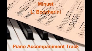 Minuet by L Boccherini  Suzuki Violin School Vol2 Piano Accompaniment Track [upl. by Shiekh873]