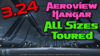 Star Citizen 324 Aeroview Hangar Tour All Sizes [upl. by Kira]