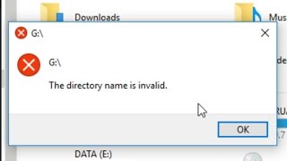 Fix Error quotThe directory name is invalidquot [upl. by Archibaldo]