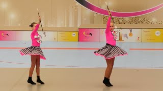 Majorettes Adelline Česká Lípa DUO TRIO BATON  mažoretky  Hradec Králové 2024 [upl. by Ihteerp]