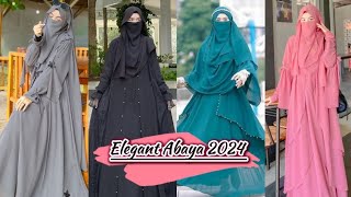 Beautiful And Elegant Abaya Designs  Latest Trandy Abaya 2024  abaya [upl. by Molini]