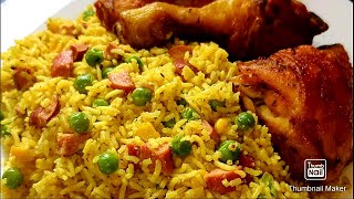 How to make basmati Nigerian fried rice  simple method  special chicken fried rice [upl. by Tamara754]