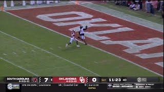 2024 USC vs Oklahoma  Demetrius Knight SackFumble Tonka Hemingway Touchdown [upl. by Clapp]