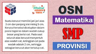 Latihan Soal OSN Matematika SMP Provinsi  Soal OSN P 2023 [upl. by Tiras606]