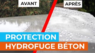 TEST Hydrofuge sur un chapeau béton anti mousse NanoProtection [upl. by Tecla628]