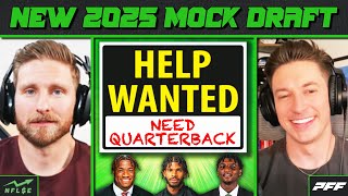 2025 MOCK DRAFT  QB Options For Browns Giants Jets  NFL Stock Exchange [upl. by Olav455]