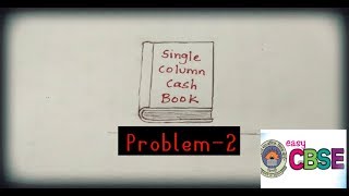 CASH BOOK SINGLE COLUMN CASH BOOK problem2 [upl. by Brass]