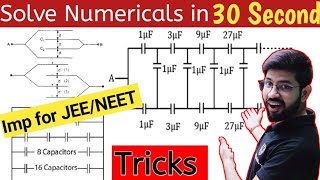 Tricks Capacitor Numerical  Infinite ladder  Adjacent plate capacitor  Physics 12 NEET JEE trick [upl. by Bravin673]