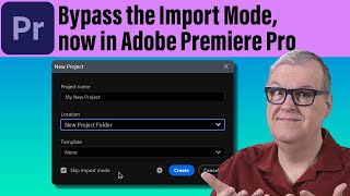 Bypass the Import Mode now in Adobe Premiere Pro [upl. by Atillertse]