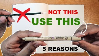 5 Reasons why you should Sketch with a Pen [upl. by Allerym]