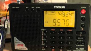 China Radio on Tecsun PL 380 DSP receiver [upl. by Osana869]